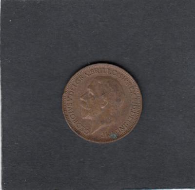 Beschrijving: 1 Farthing GEORGIUS V